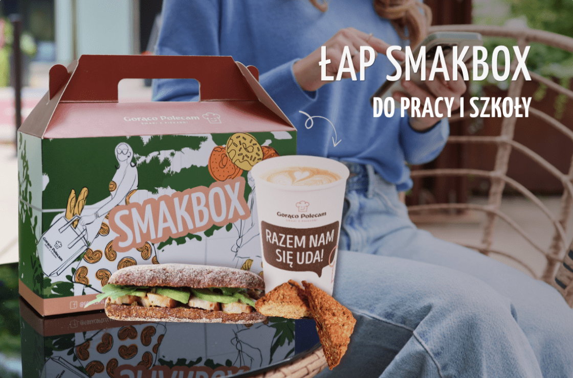 Skomponuj swój zestaw<br />
i zapłać mniej ze SMAKBOXEM ✨